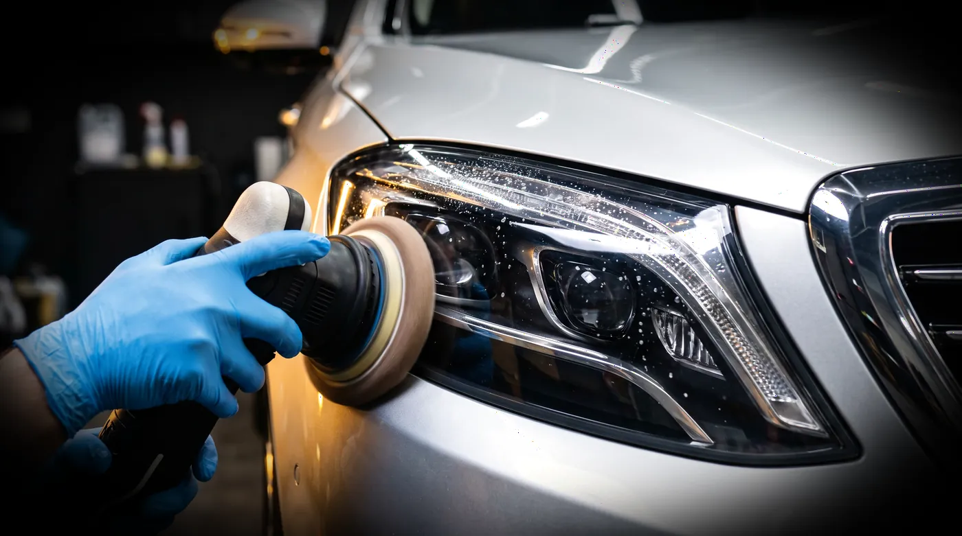 Restoring clarity to a foggy car headlight lens
